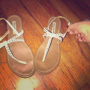 American Eagle Sandals with metal detailing